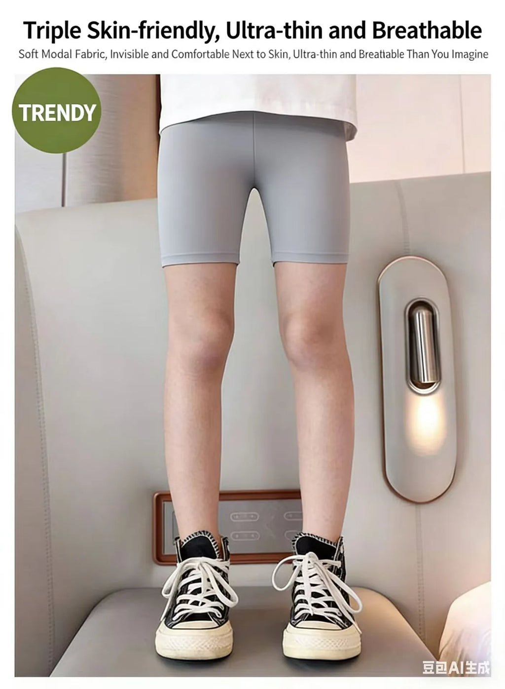 6Pcs 2026 New Modal Girls Shorts Soft Skin-Friendly Kids Summer Basic Bottoms