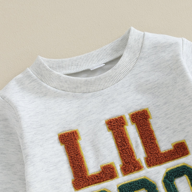Big Brother Little Brother Matching Outfit Toddler Baby Boy Long Sleeve Sweatshirt Pants Set Fall Clothes