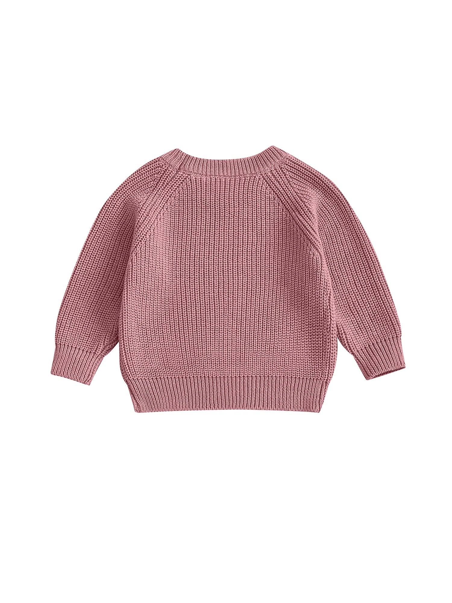 2025-05-08 Lioraitiin Toddler Baby Boys Girls Knit Sweaters Long Sleeve Round Neck Solid Color Pullover Fall Tops