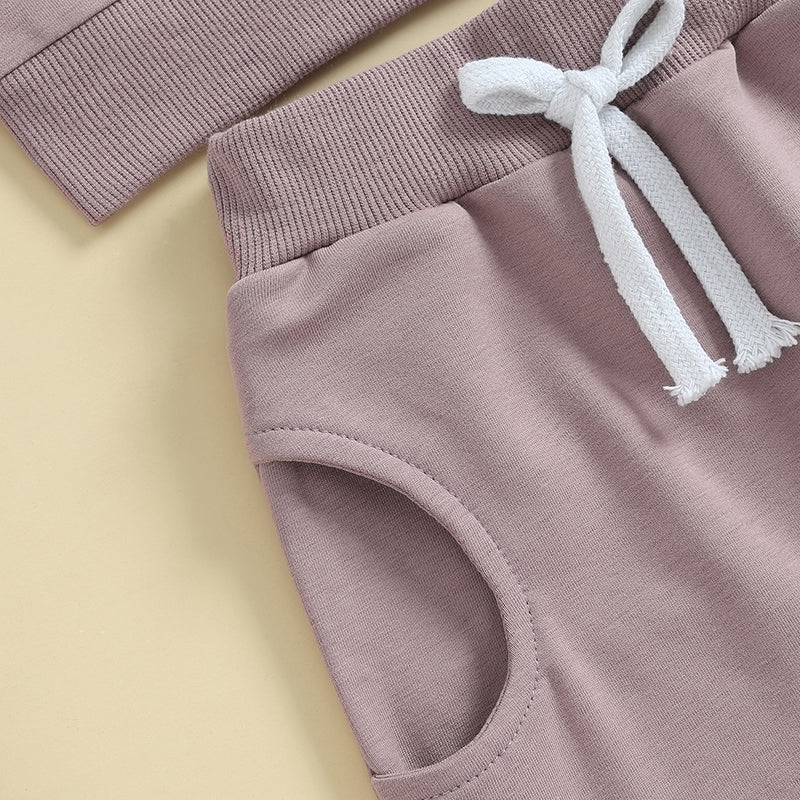 Lioraitiin Toddler Baby Boy Girl Clothes Auntie s Little Bestie Long Sleeve Crewneck Sweatshirt Jogger Pants Set
