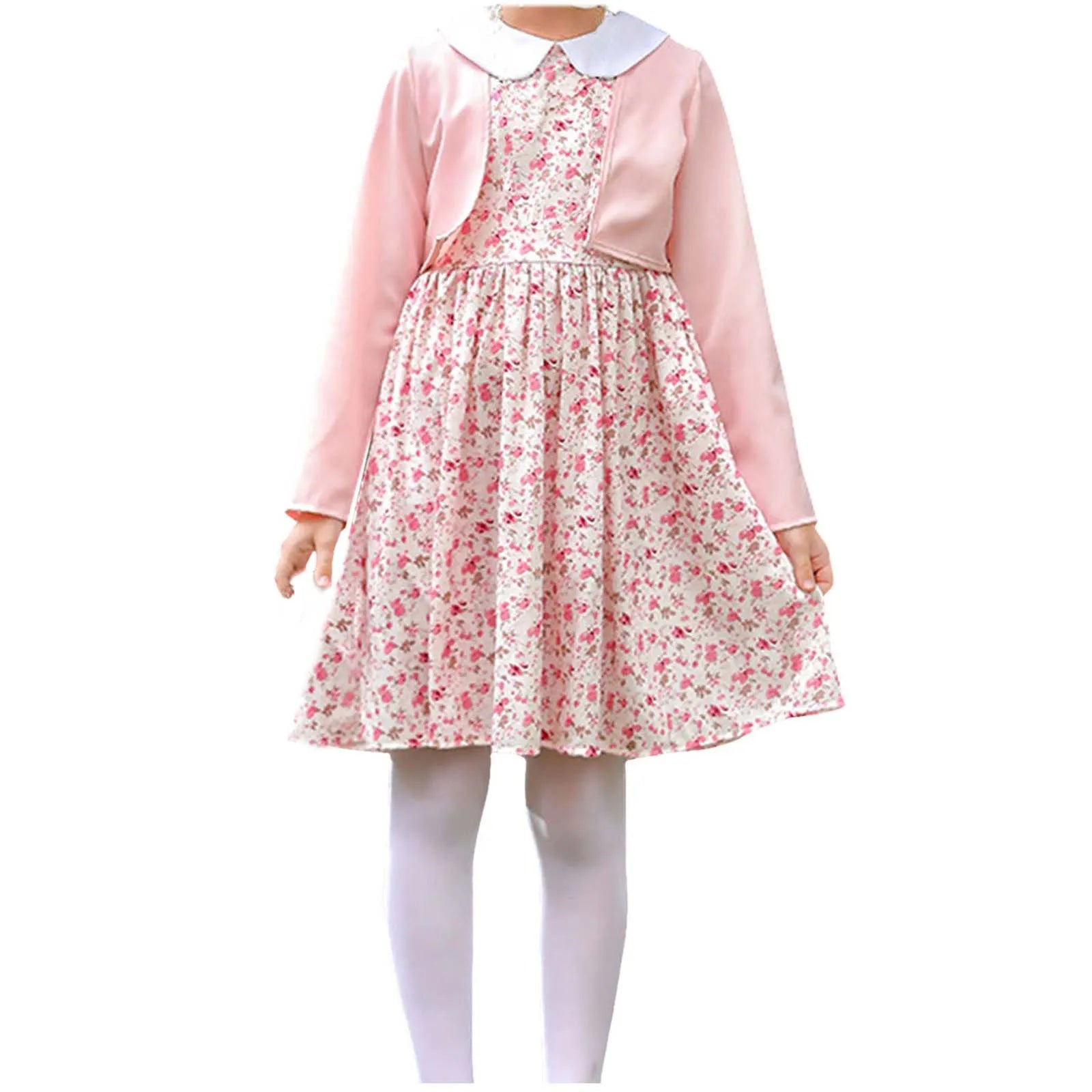 100 Days School Children Dress 100 Days Old Lady Costume Girls Grandma Outfit Old Grandma Cardigan Dresses Sets For Girl Clothes
