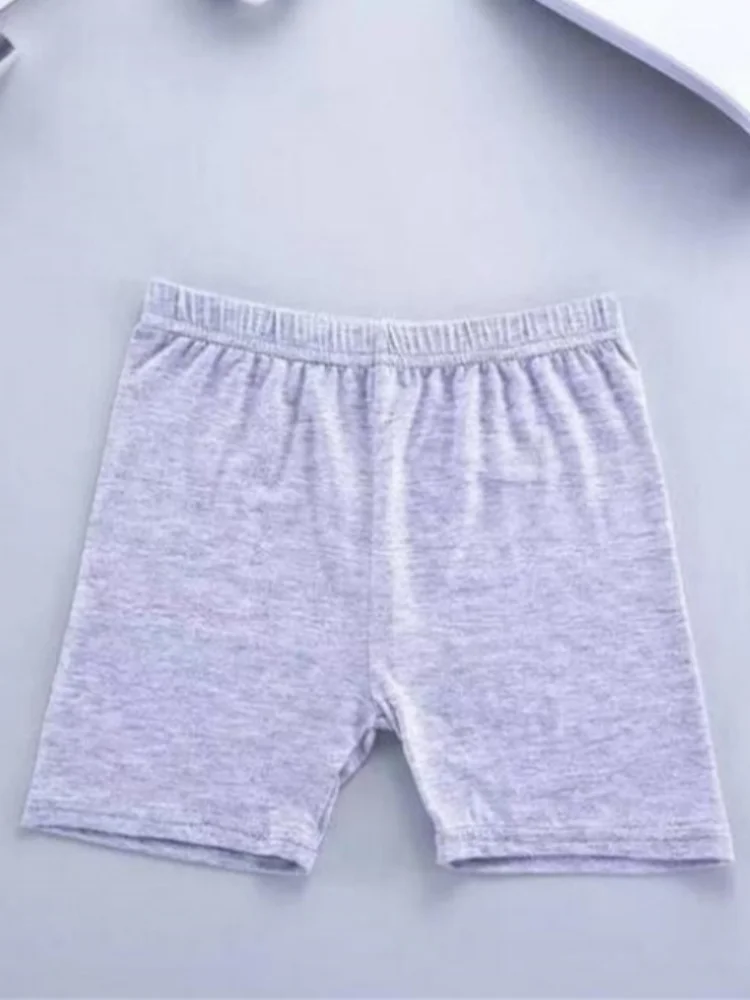 8pcs Girls' Soft and Comfortable Summer Lightweight Breathable Boxer Brief Underwear, childAnti-PeekFashion Sports Shortsand
