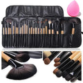 Free Gift Bag and Sponge for 24 pcs Makeup Brush Sets Cosmetics Brushes Eyebrow Powder Foundation Shadows Make Up Tools