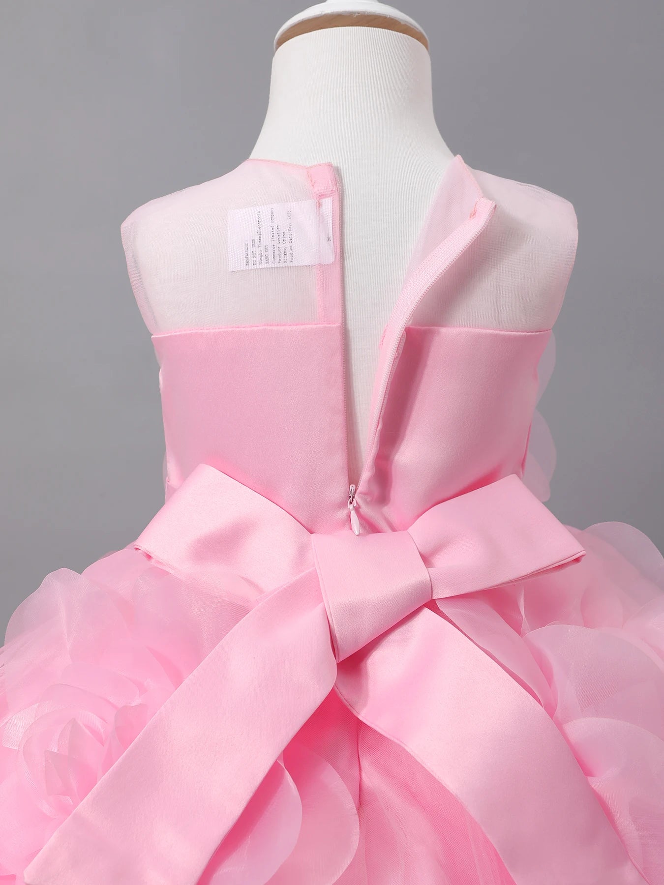 Girls Princess Dress Luxury Elegant Lilac Sleeveless Party Evening Dresses Kids Wedding Birthday Ball Gown For Girl Children