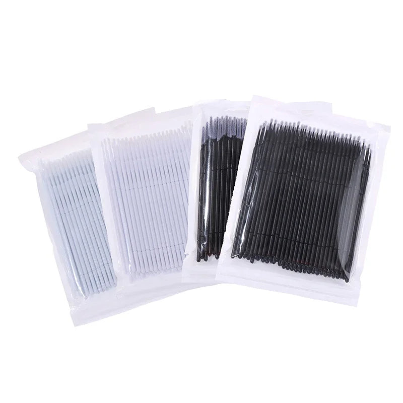 100Pcs Disposable Micro Brush Applicator For Eyelash Extension Mascara Household Salon Makeup Supply