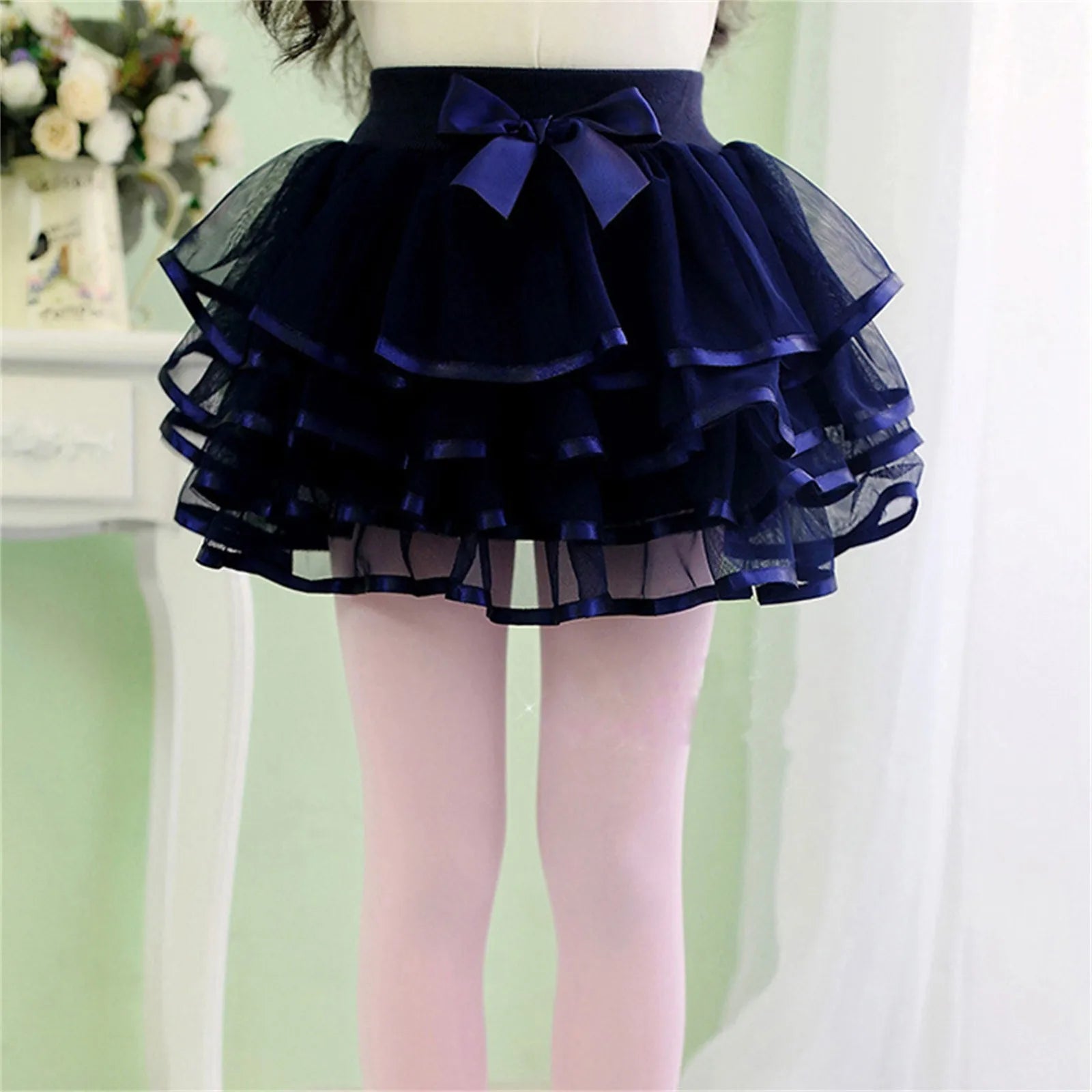 Princess Pretend Slippers Toddler Kids Solid Tulle Tutu Tiered Skirt Party Skirt Layered Skirt For Little Layer Skirt For Girls