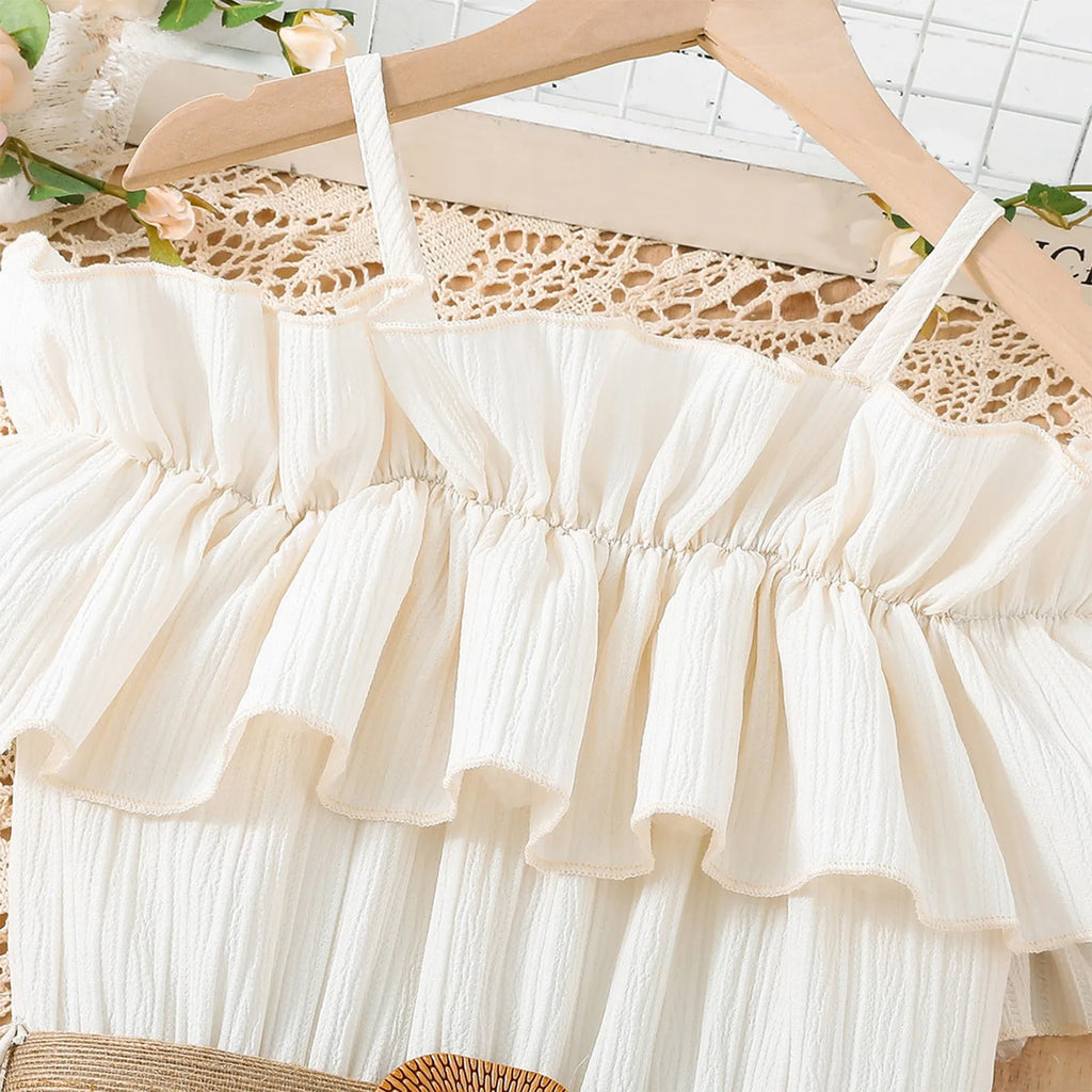 Clothes Girl 6 Years Toddler Girls Sleeveless Solid Dress Dance Party Dresses Clothes Christmas Dress for Toddler Girl