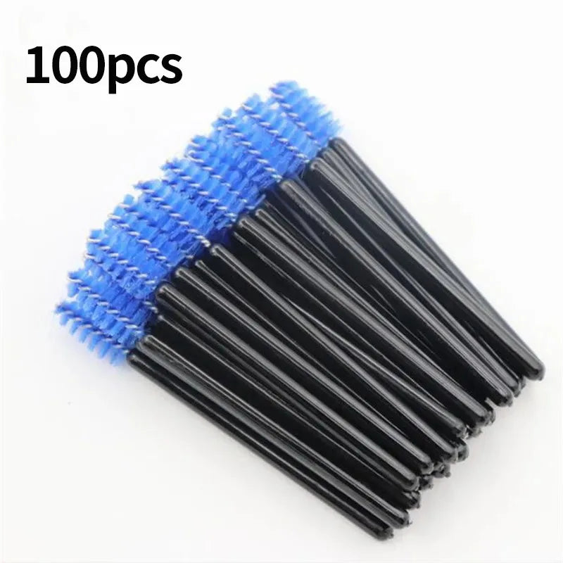 Wholesale 100pcs Disposable Eyelash Brushes Spoolies Micro Lash Mascara Wands Combs for Eyelash Extension Makeup Cosmetic Tools