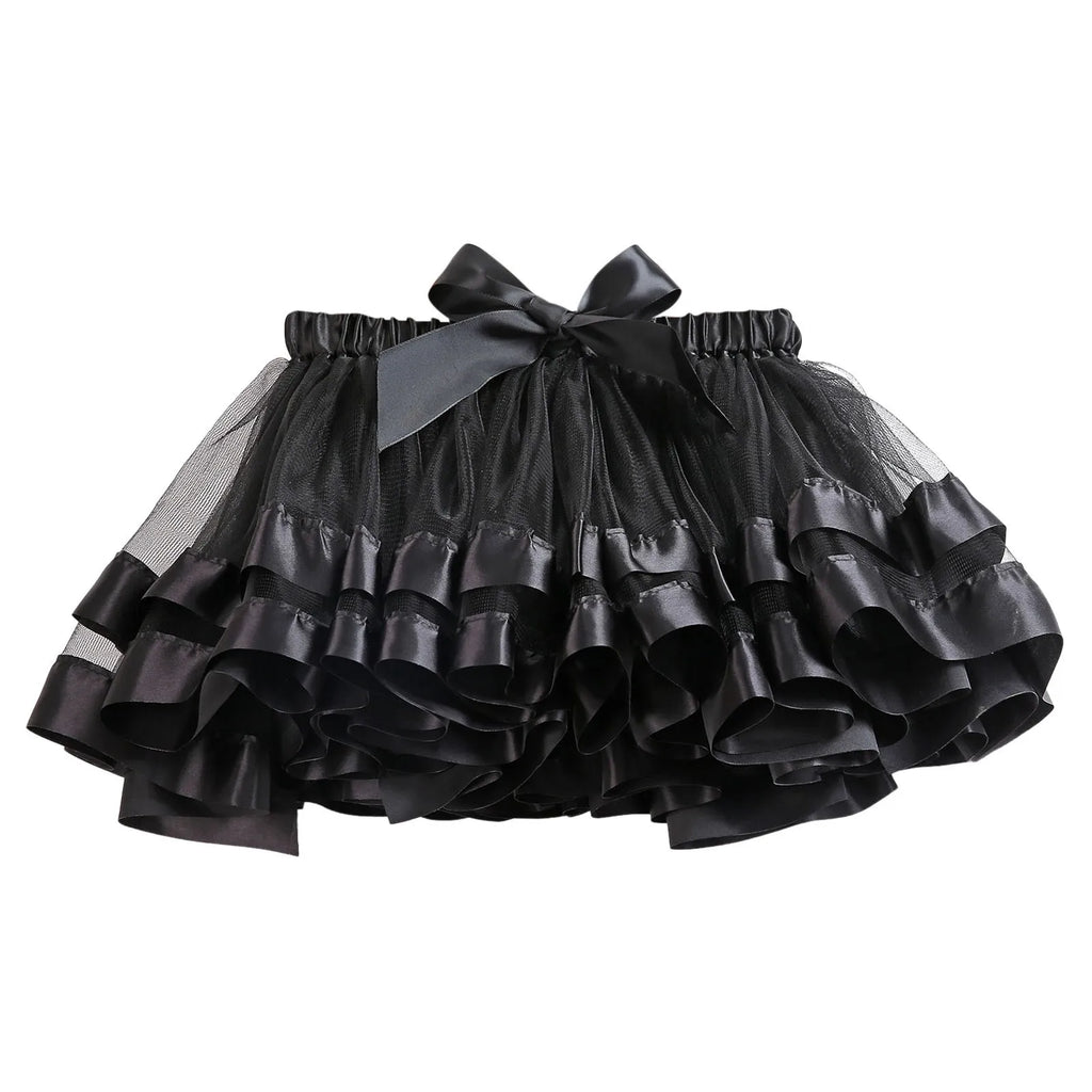 Pageant Dresses for Toddler Girls Children's Colorful Skirt Lined Skirt Mesh Half Bodycon Solid 9 Years Girl Dress
