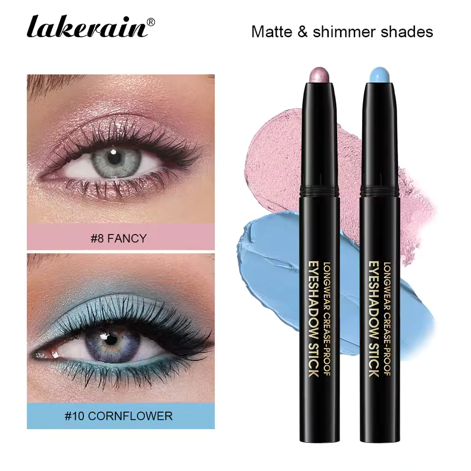 Glitter eyeshadow stick shimmer swatches