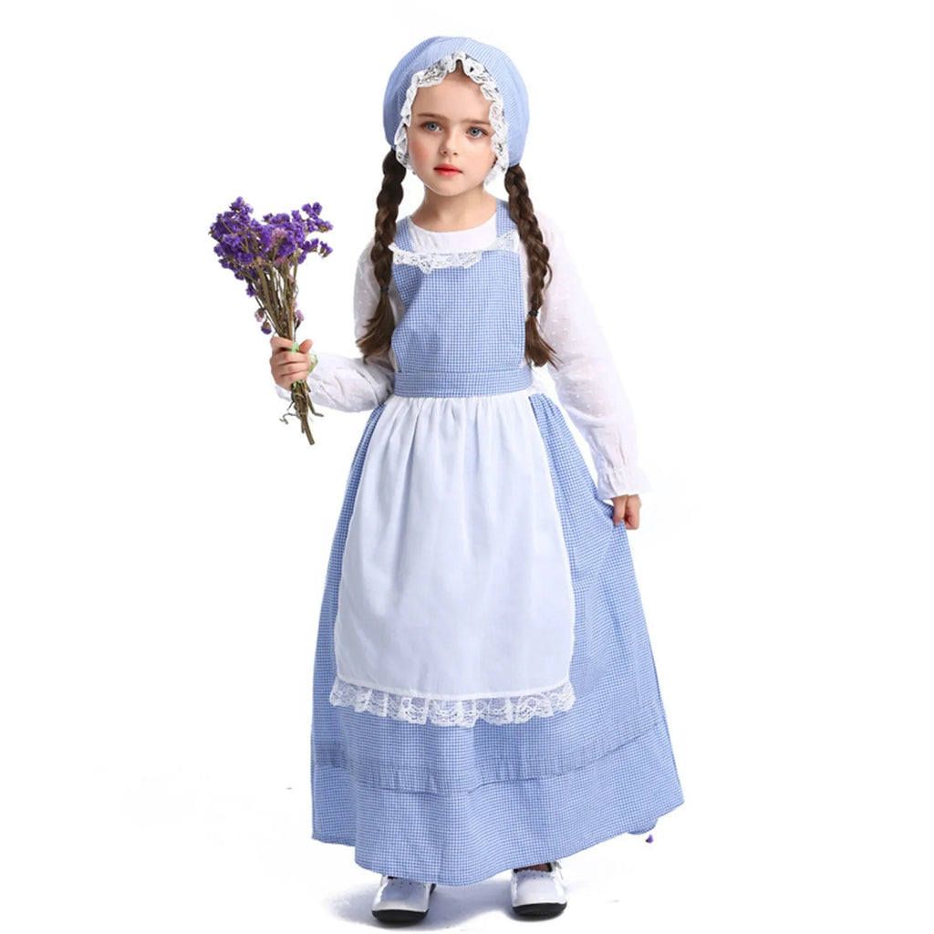 Baby Girl 5 Month Kids Child Girls Farm Costume Flower Shop Girl Dress Long Sleeve Plaid 3 Month Boy Dress Clothes