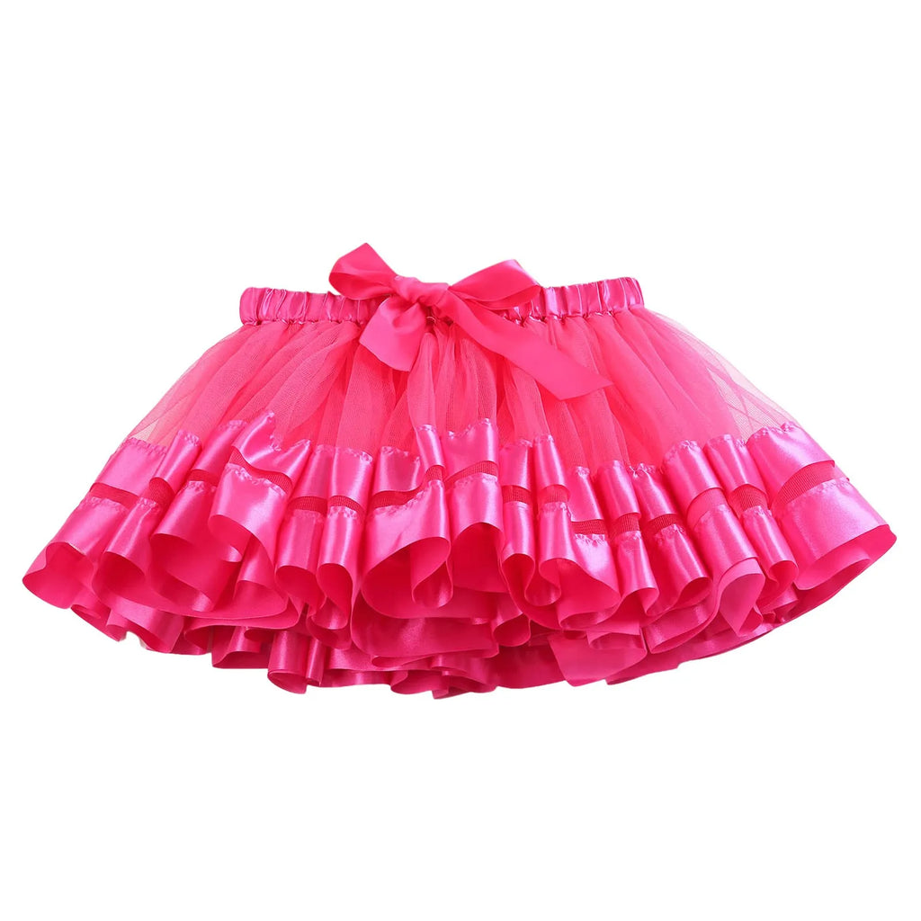 Pageant Dresses for Toddler Girls Children's Colorful Skirt Lined Skirt Mesh Half Bodycon Solid 9 Years Girl Dress