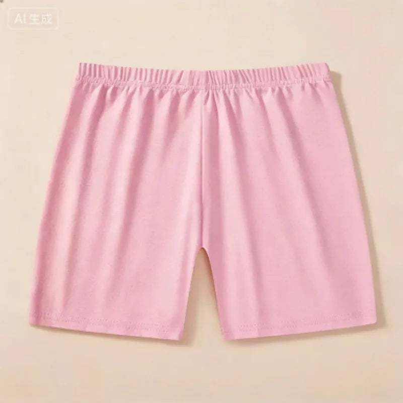 6Pcs 2026 New Modal Girls Shorts Soft Skin-Friendly Kids Summer Basic Bottoms