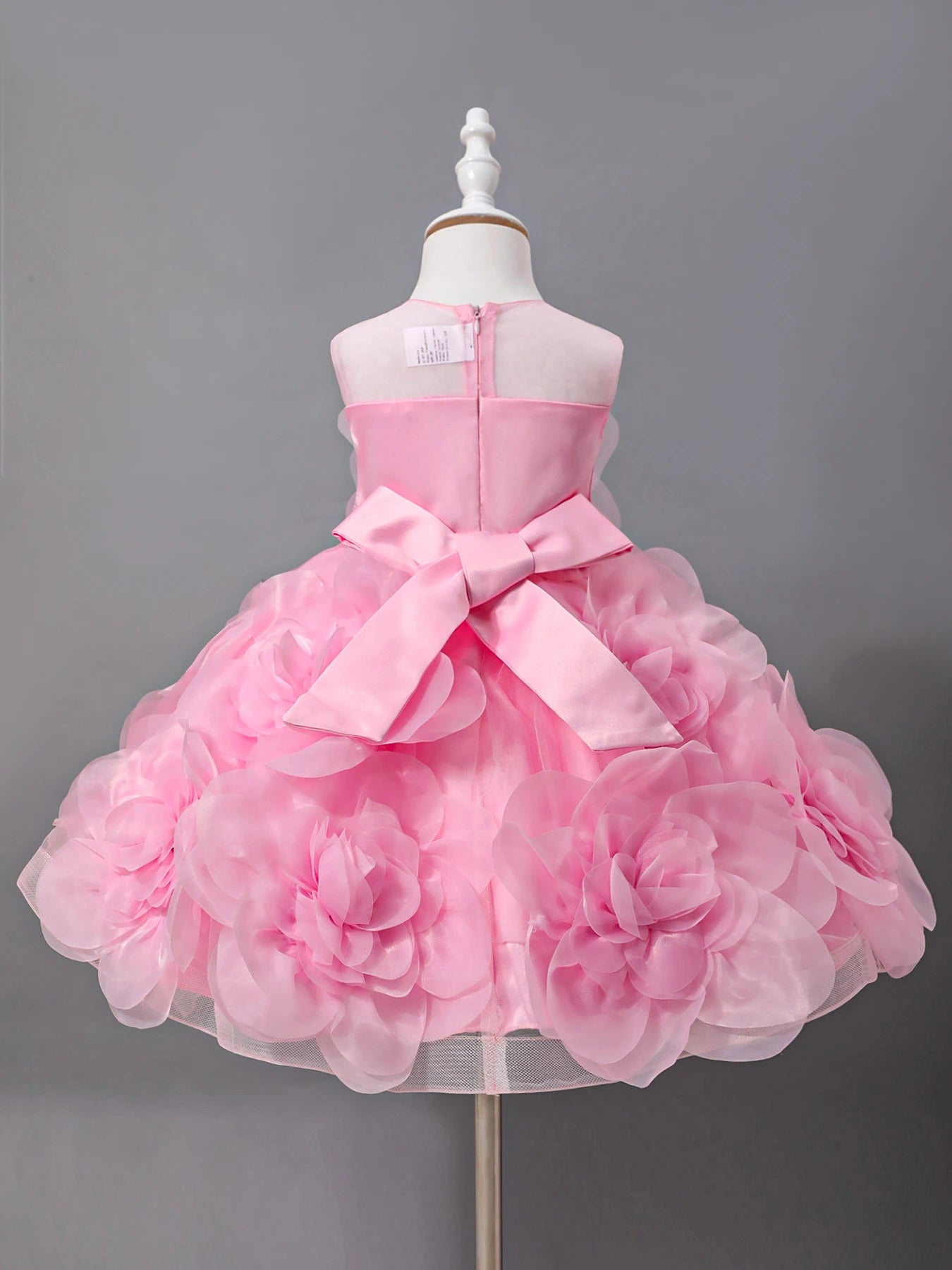 Girls Princess Dress Luxury Elegant Lilac Sleeveless Party Evening Dresses Kids Wedding Birthday Ball Gown For Girl Children