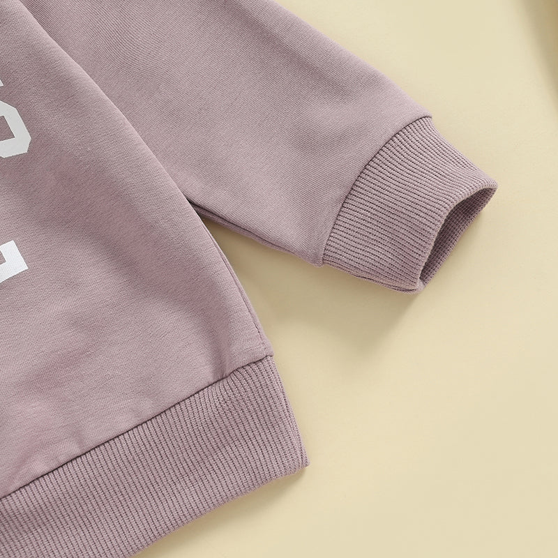Lioraitiin Toddler Baby Boy Girl Clothes Auntie s Little Bestie Long Sleeve Crewneck Sweatshirt Jogger Pants Set