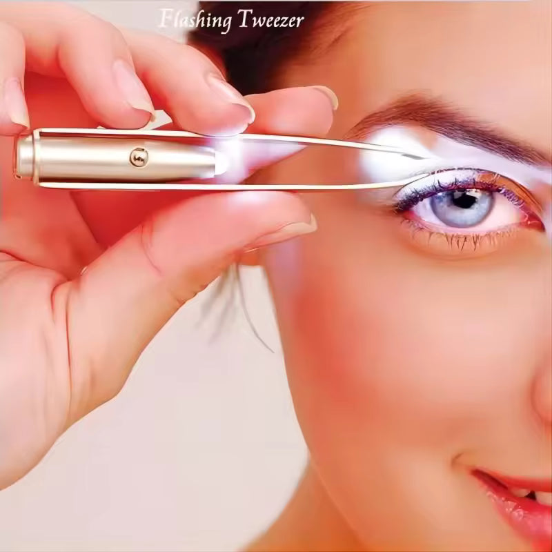 LED tweezer in use