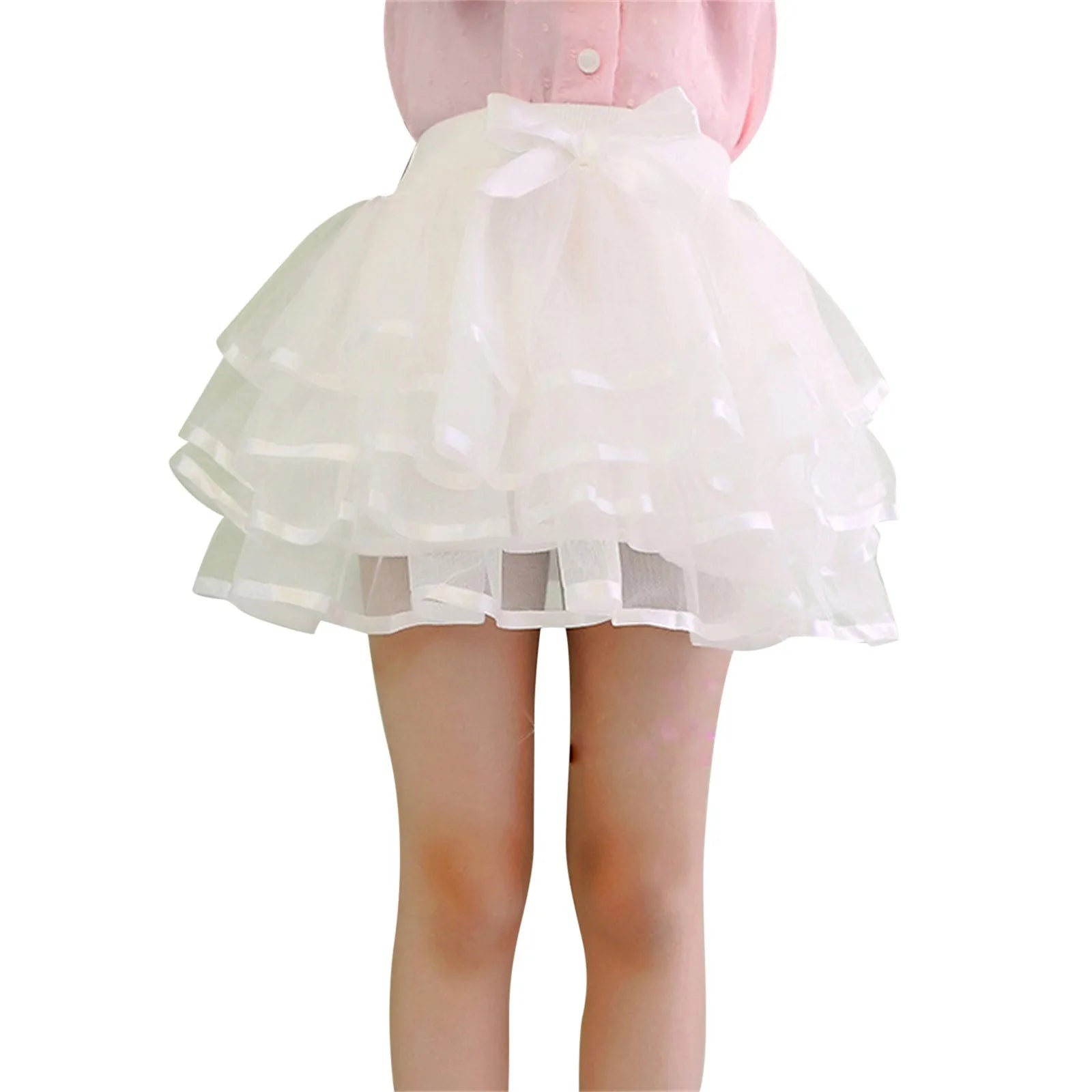 Princess Pretend Slippers Toddler Kids Solid Tulle Tutu Tiered Skirt Party Skirt Layered Skirt For Little Layer Skirt For Girls
