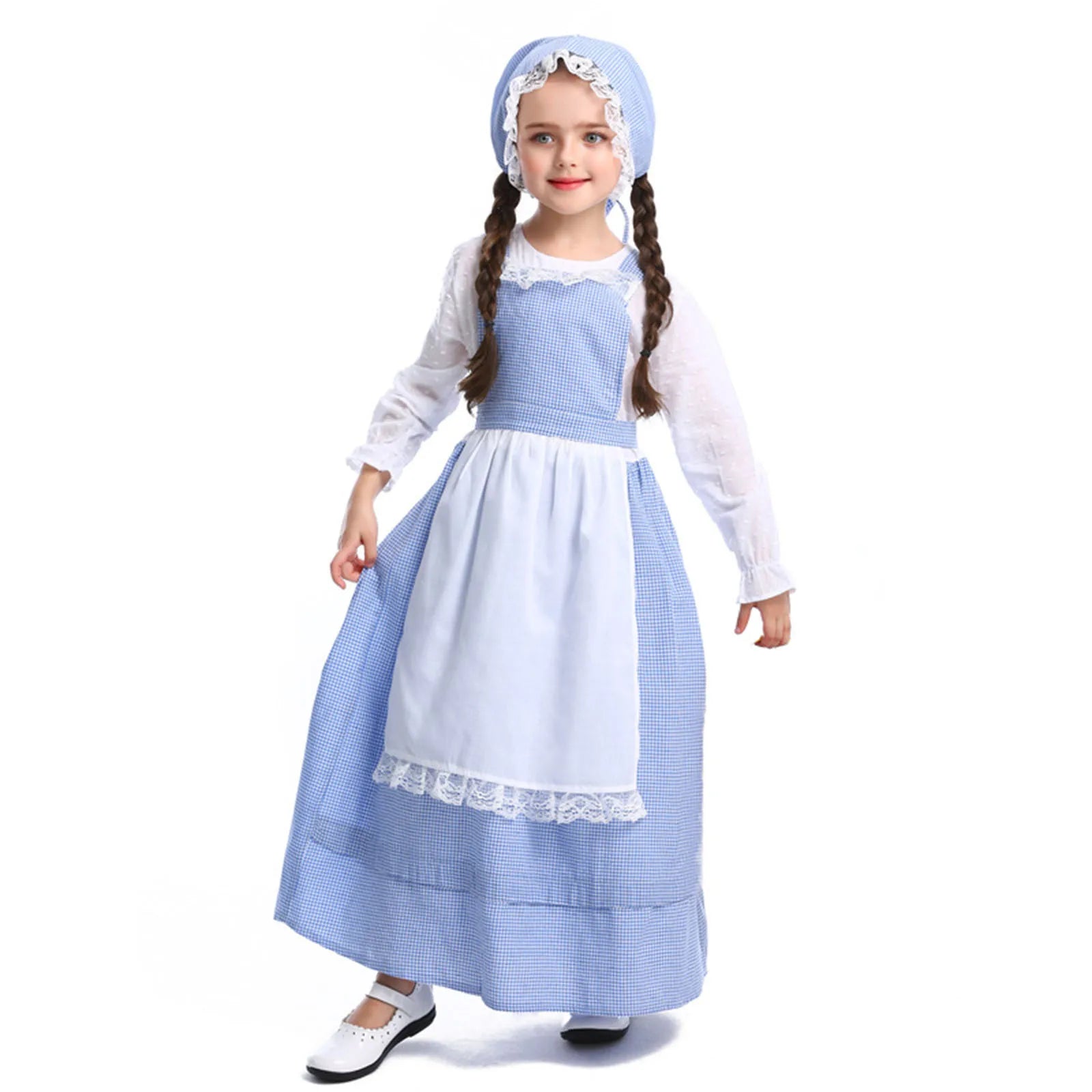 Baby Girl 5 Month Kids Child Girls Farm Costume Flower Shop Girl Dress Long Sleeve Plaid 3 Month Boy Dress Clothes