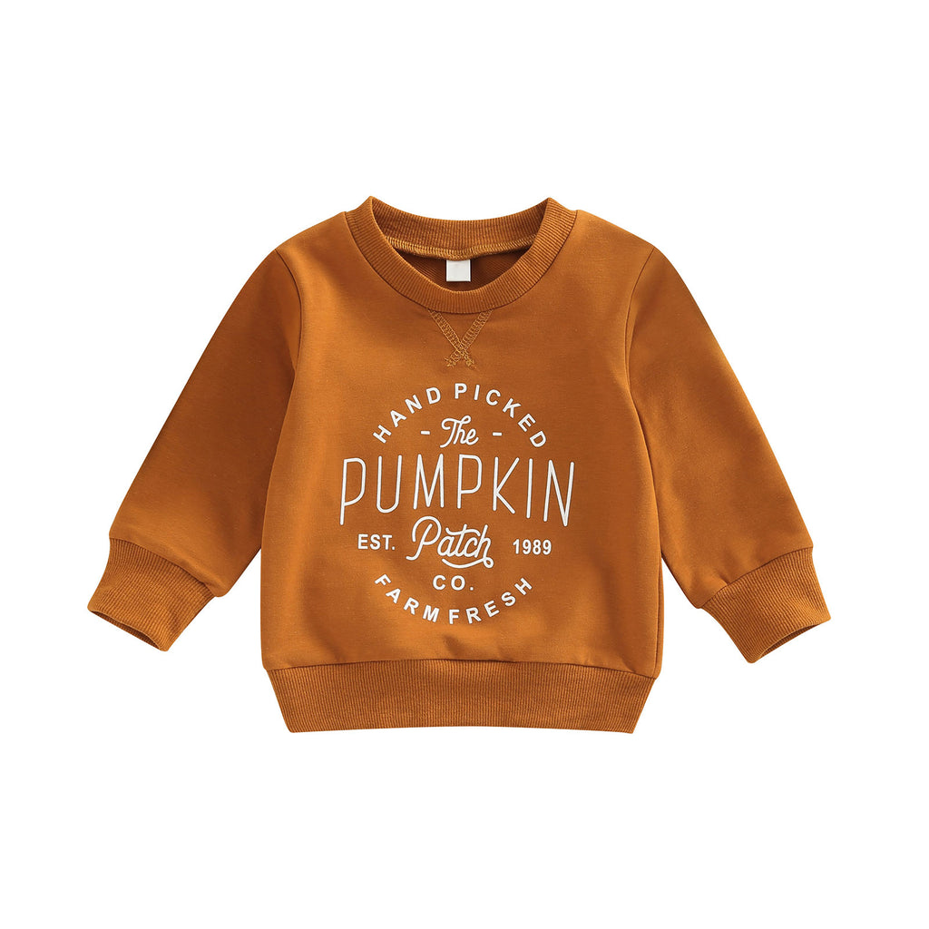 2022-07-21 Lioraitiin 0-4Years Toddler Baby Girl Boy Halloween Sweatshirts Long Sleeve Letter Printed O-neck Top