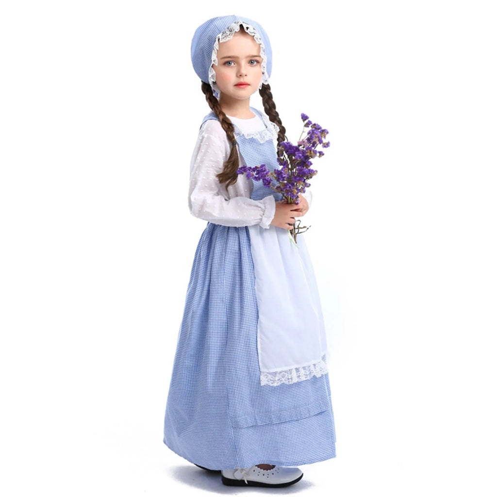 Baby Girl 5 Month Kids Child Girls Farm Costume Flower Shop Girl Dress Long Sleeve Plaid 3 Month Boy Dress Clothes