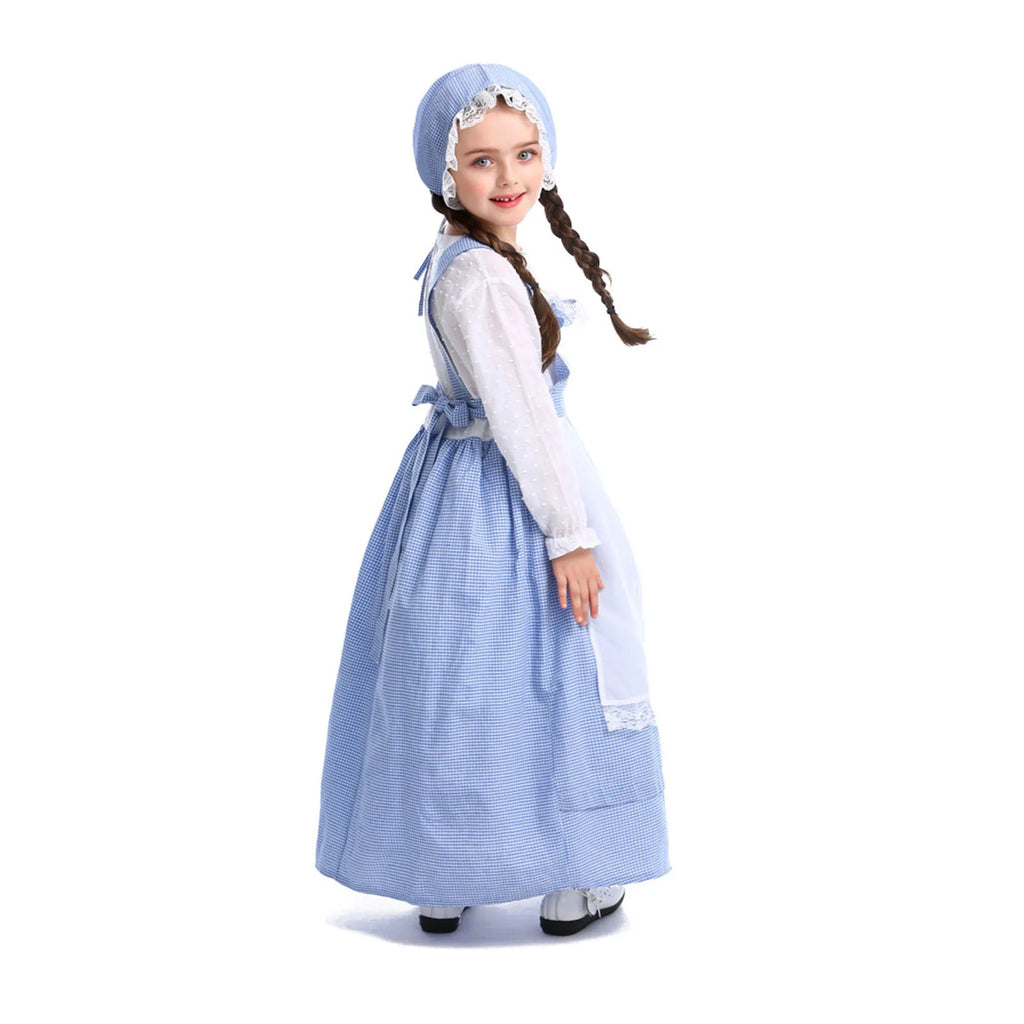 Baby Girl 5 Month Kids Child Girls Farm Costume Flower Shop Girl Dress Long Sleeve Plaid 3 Month Boy Dress Clothes
