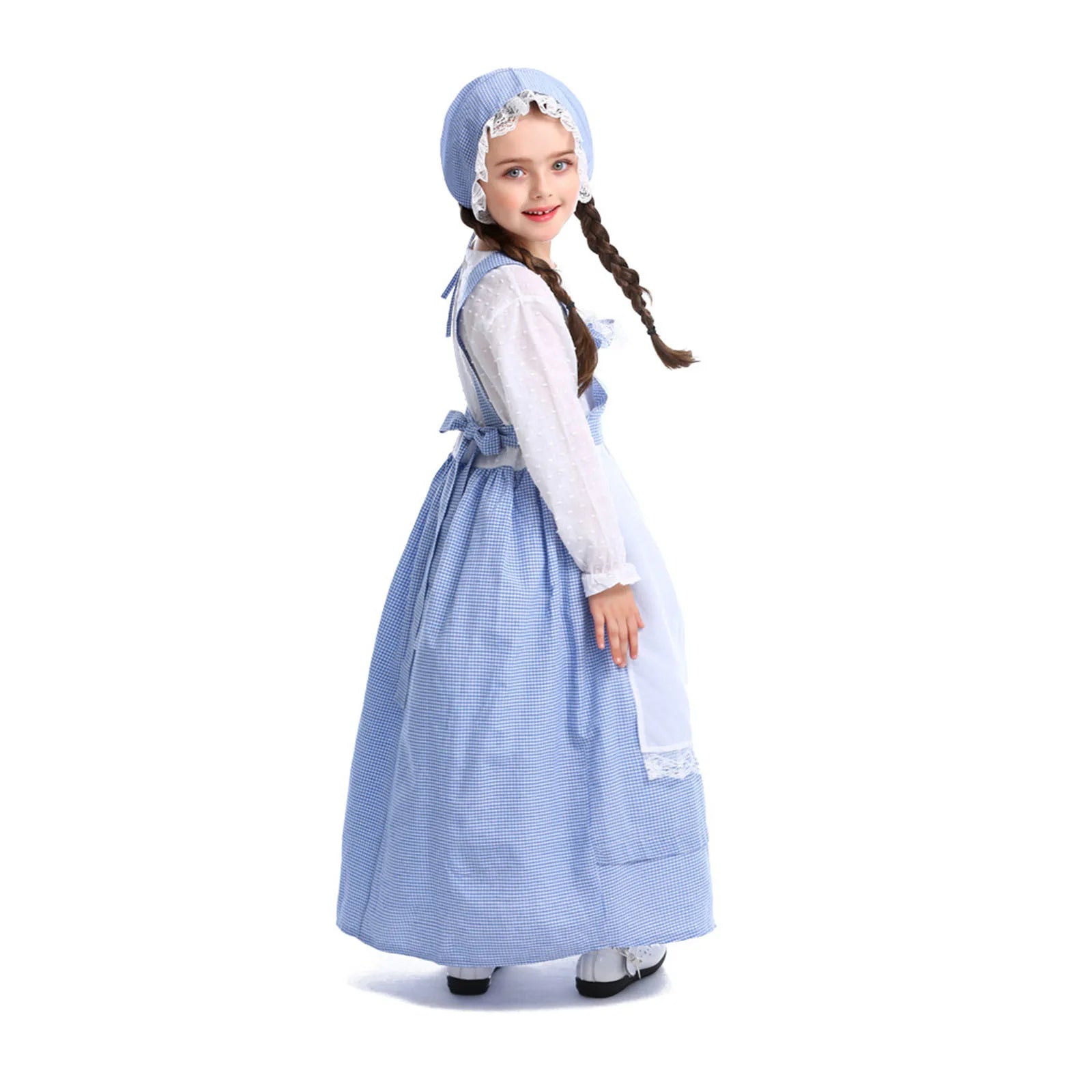 Baby Girl 5 Month Kids Child Girls Farm Costume Flower Shop Girl Dress Long Sleeve Plaid 3 Month Boy Dress Clothes
