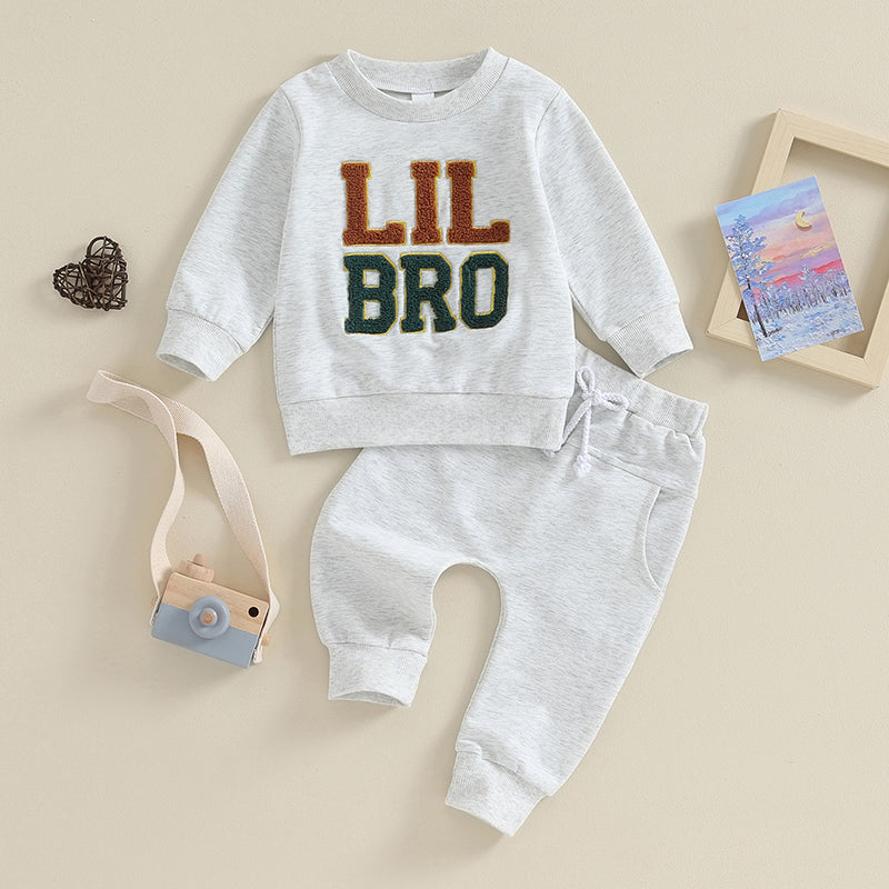 Big Brother Little Brother Matching Outfit Toddler Baby Boy Long Sleeve Sweatshirt Pants Set Fall Clothes