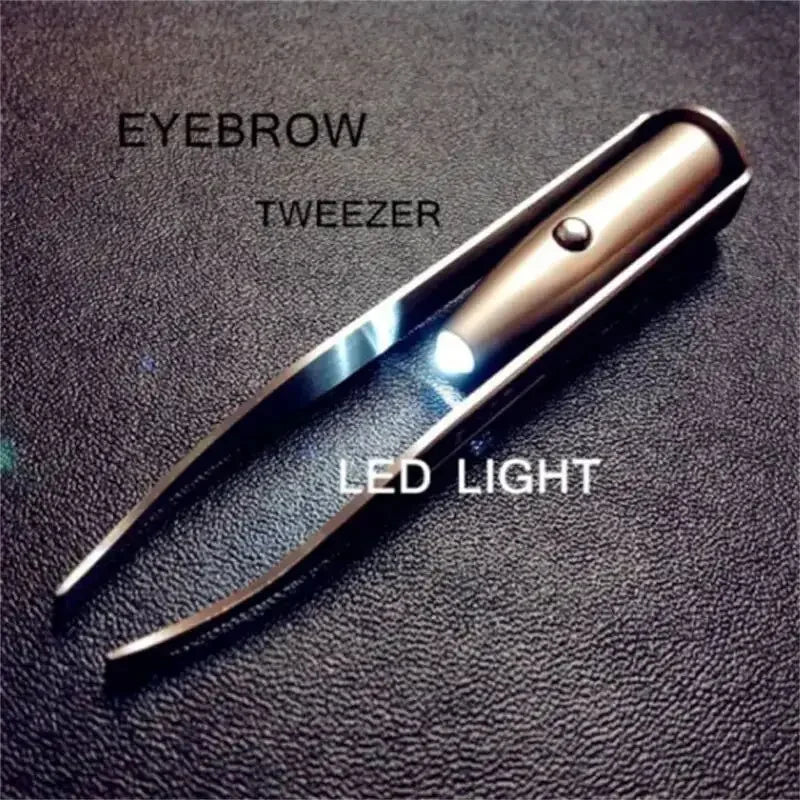 LED Light Precision Eyebrow Tweezer
