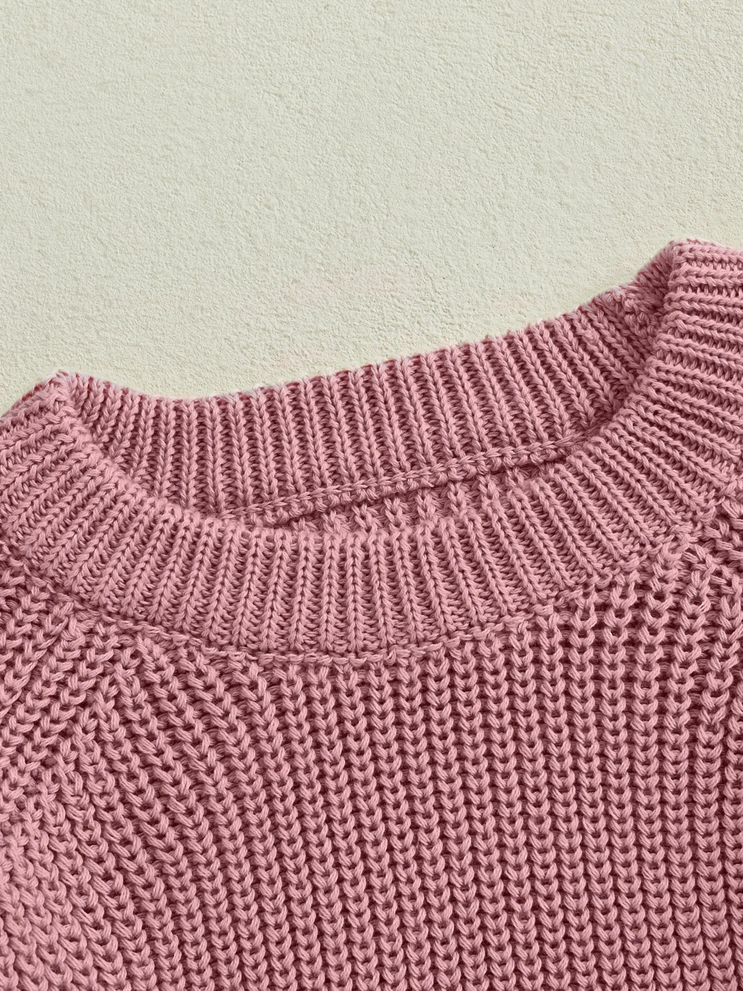 2025-05-08 Lioraitiin Toddler Baby Boys Girls Knit Sweaters Long Sleeve Round Neck Solid Color Pullover Fall Tops