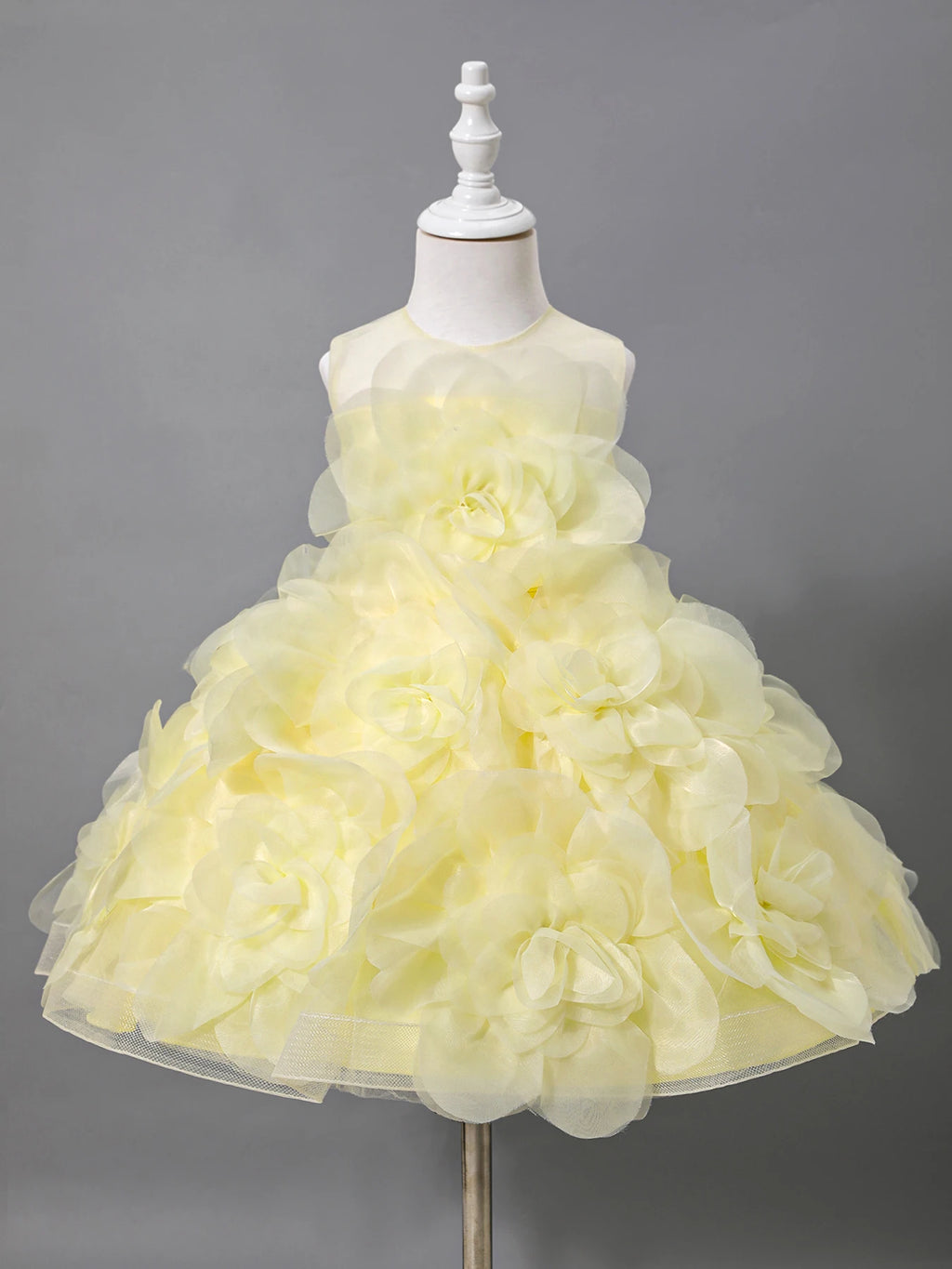 Girls Princess Dress Luxury Elegant Lilac Sleeveless Party Evening Dresses Kids Wedding Birthday Ball Gown For Girl Children