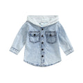2022-06-23 Lioraitiin 0-5Years Toddler Boys Spring Autumn Coat Long Sleeve Button Down Patchwork Hooded Jackets