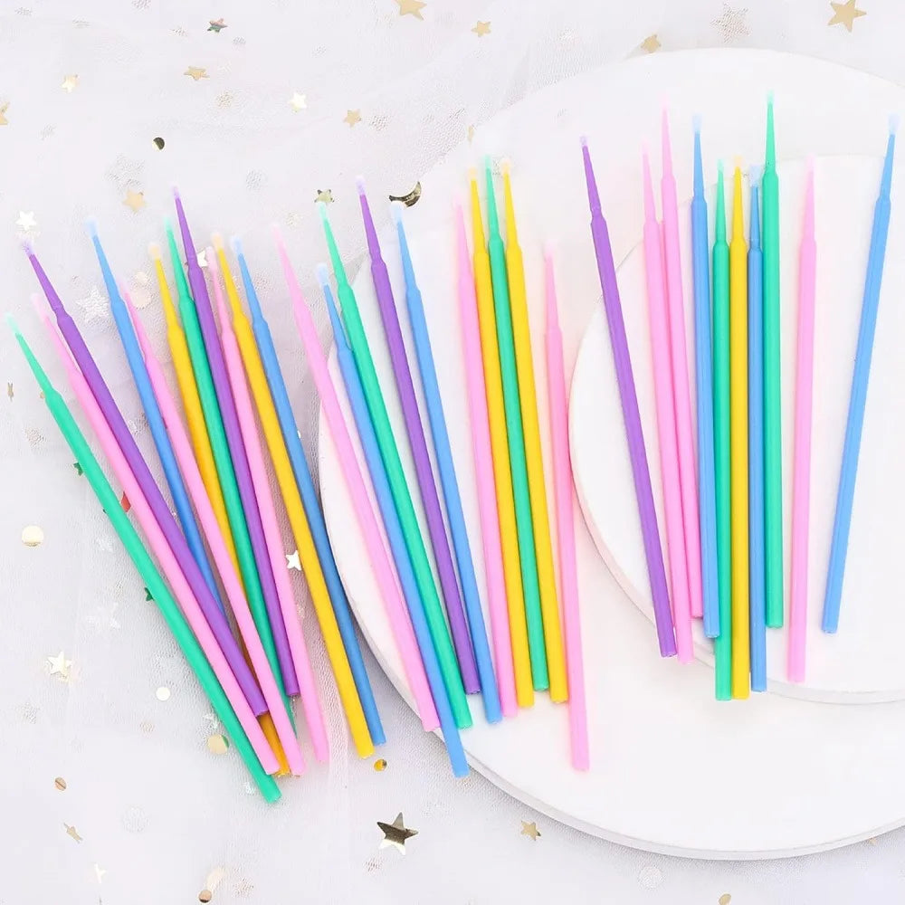 Colorful micro tip makeup cleaning swabs