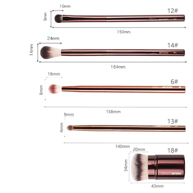 1 pc HG Pro Makeup brushes Powder contour Blusher Make up brush Highlight Bronzer exquisite Professional metal handle with box