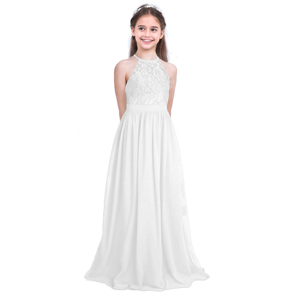 Little Girls Kid/Children Pearl Pink Flower Girl Dresses First Communion Dress for Wedding Bridesmaid and Birthday Formal Party