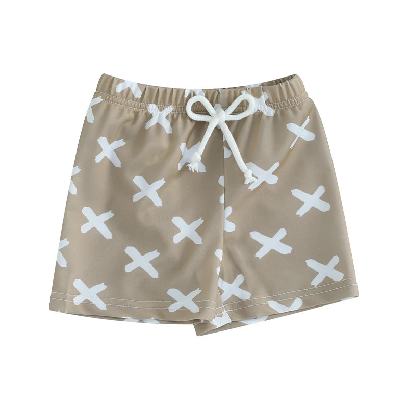 Lioraitiin Toddler Baby Boys Swim Shorts Fashion Print Elastic Waist Shorts  Kids Boy Hawaiian Beach Board Shorts Swimwear