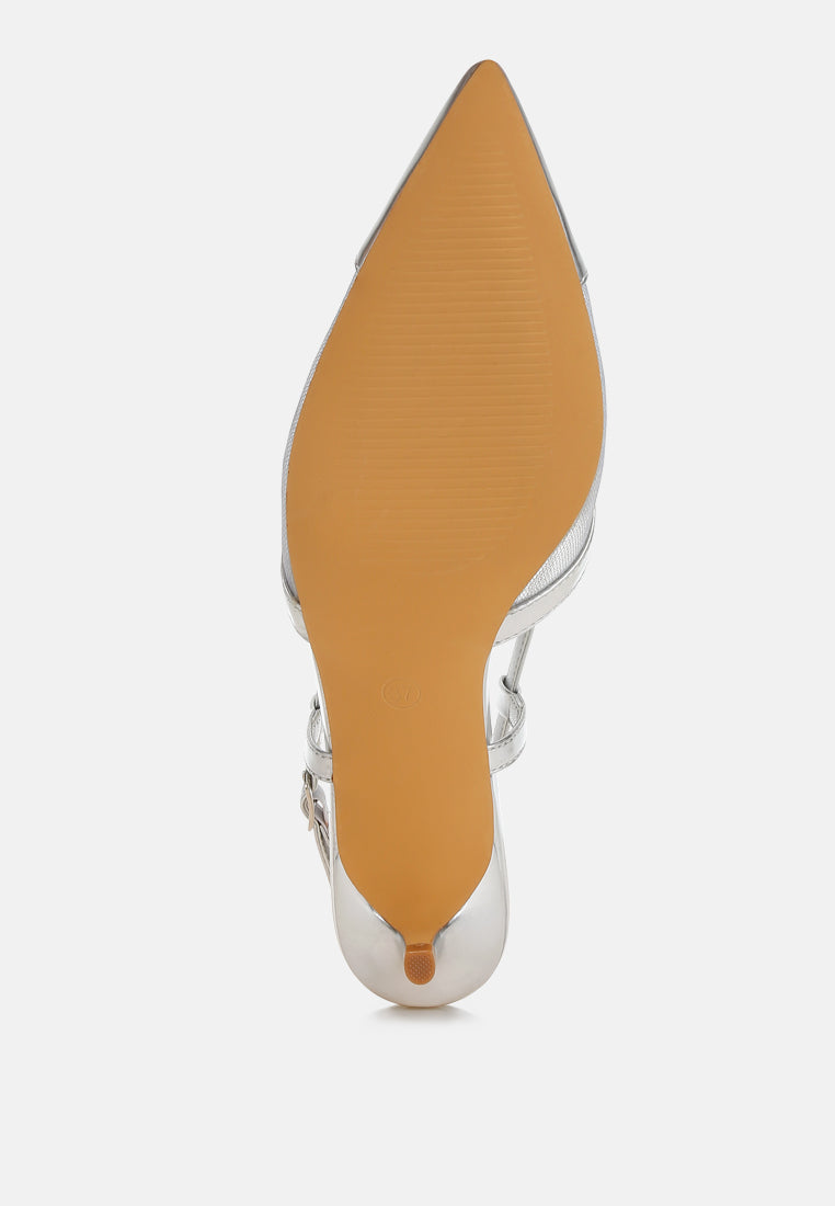 Temptress Mesh Slingback Sandals