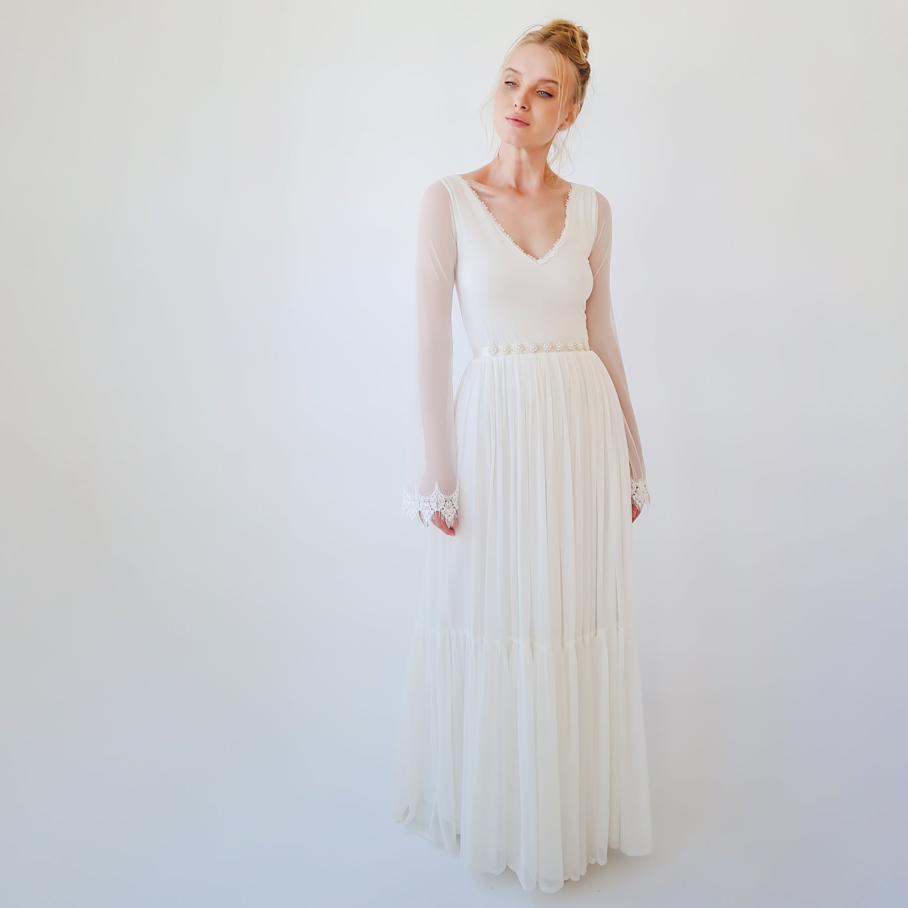 Pearly Bridal Wedding Belt #4063