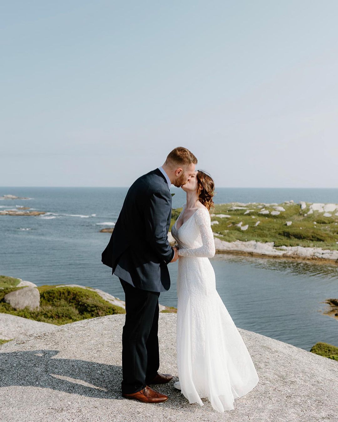 Ivory Off Shoulder Wrap Long Sleeves ,Mermaid Wedding Dress #1280